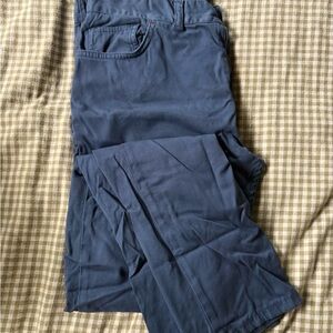 Isaia Navy Chinos for Men